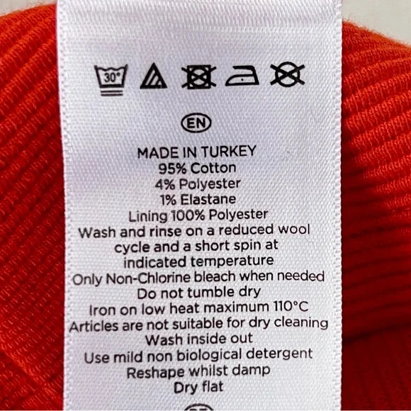 HOBBS LONDON Siren Orange Cordelia Top w/ Reverse Point Zip Collar, size M - Picture 9 of 12